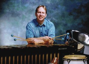 Man with a xylophone